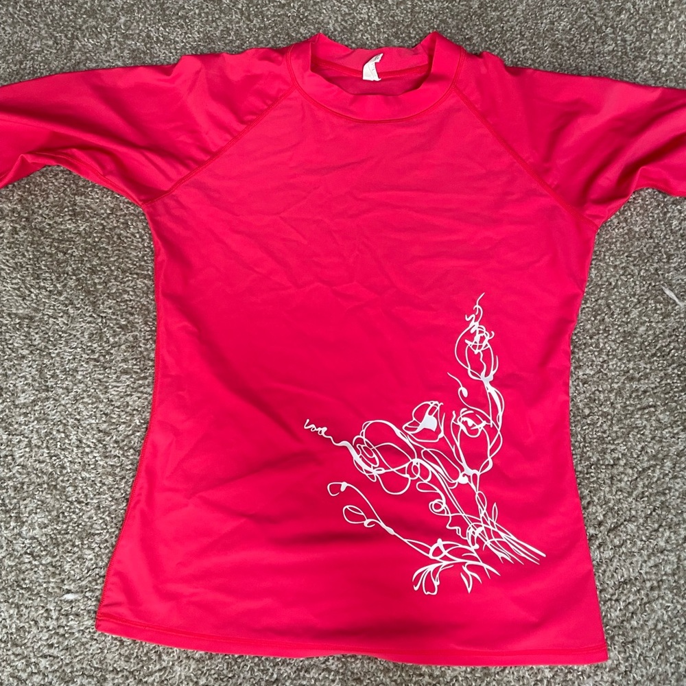 Rosends Hot Pink Rash Guard
